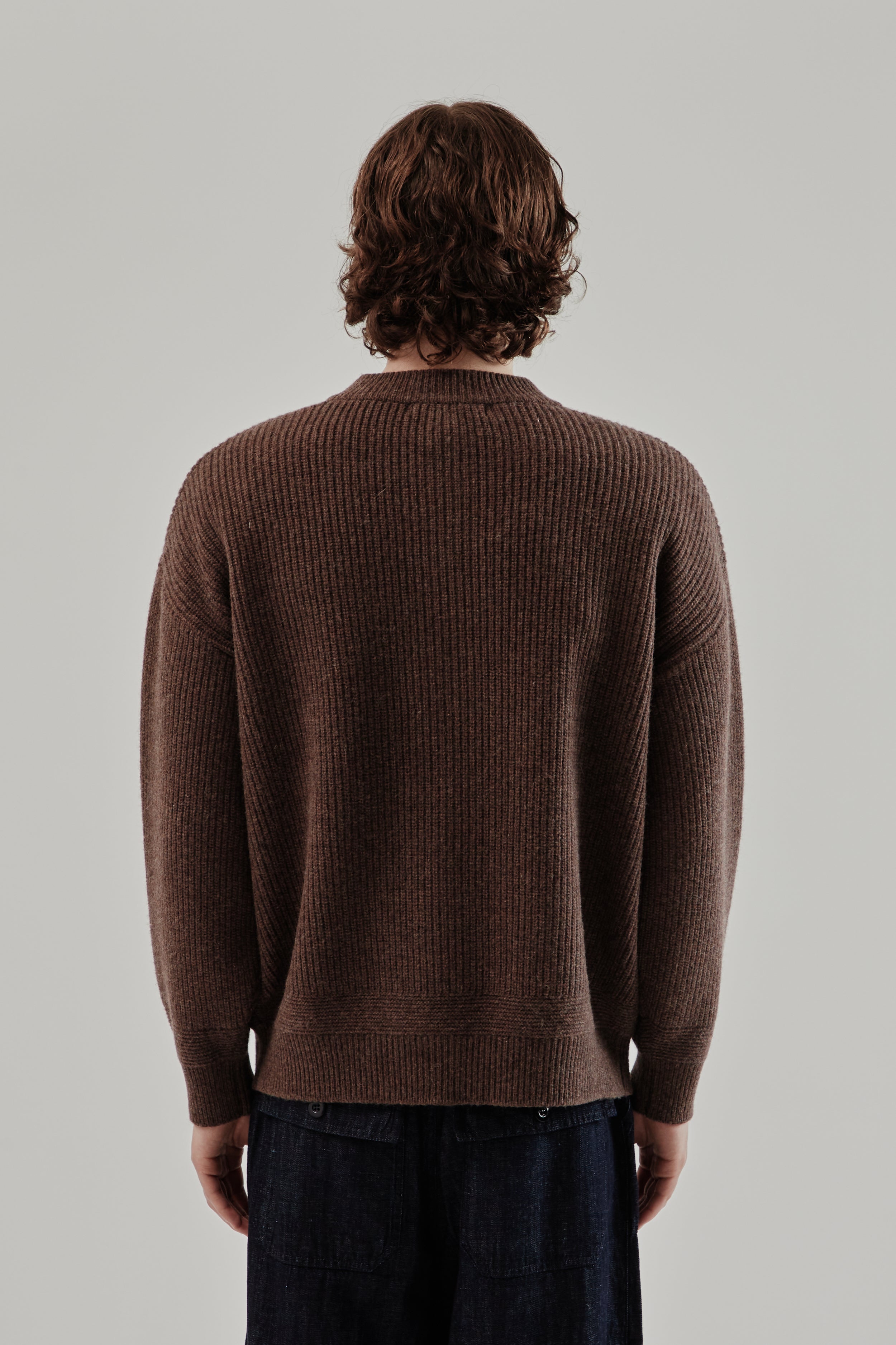 Frizmworks Wool Deck Zip-up Cardigan - Choco Brown | Wallace