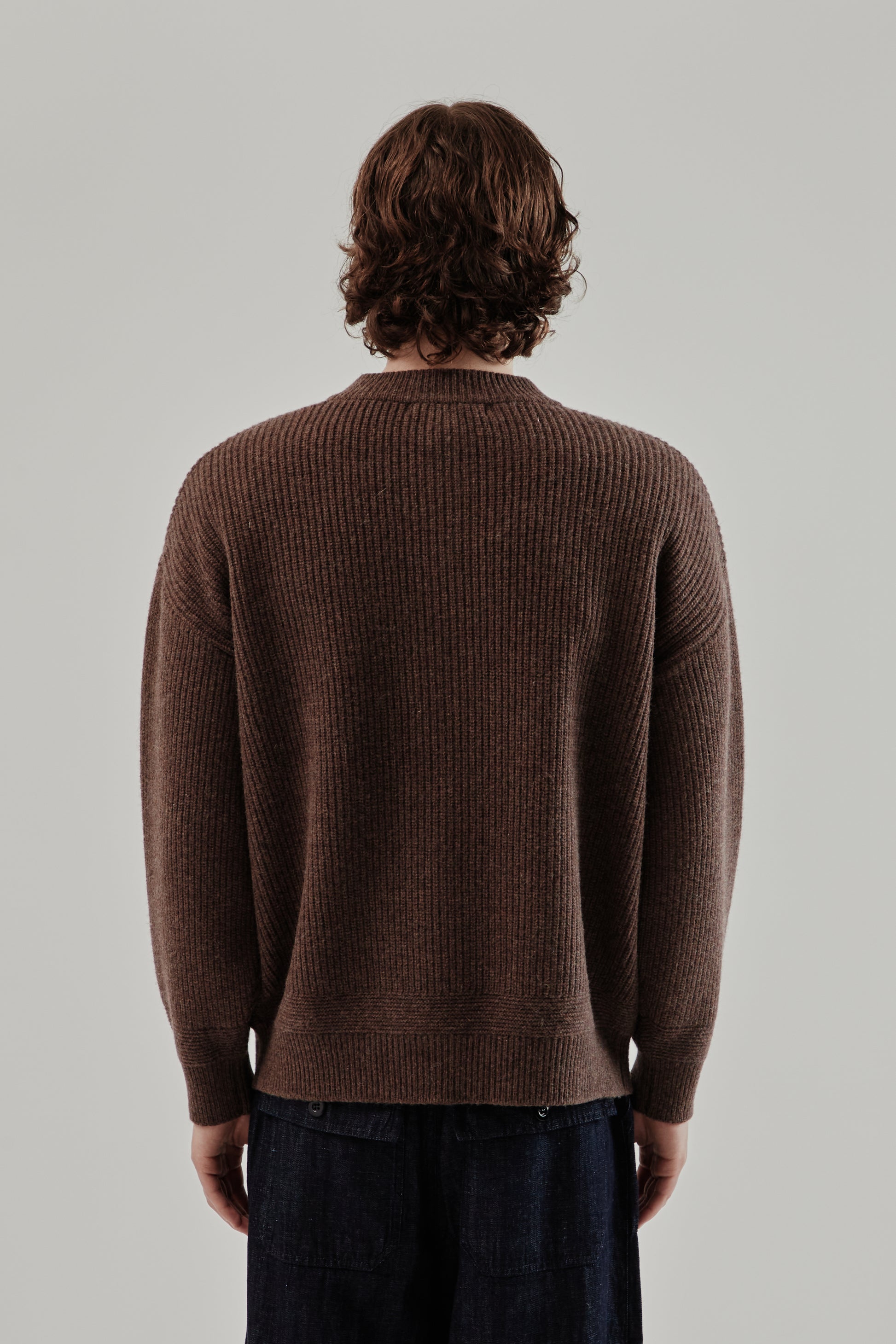 Frizmworks FW25 Wool Deck Zip-Up Cardigan Choco Brown 5