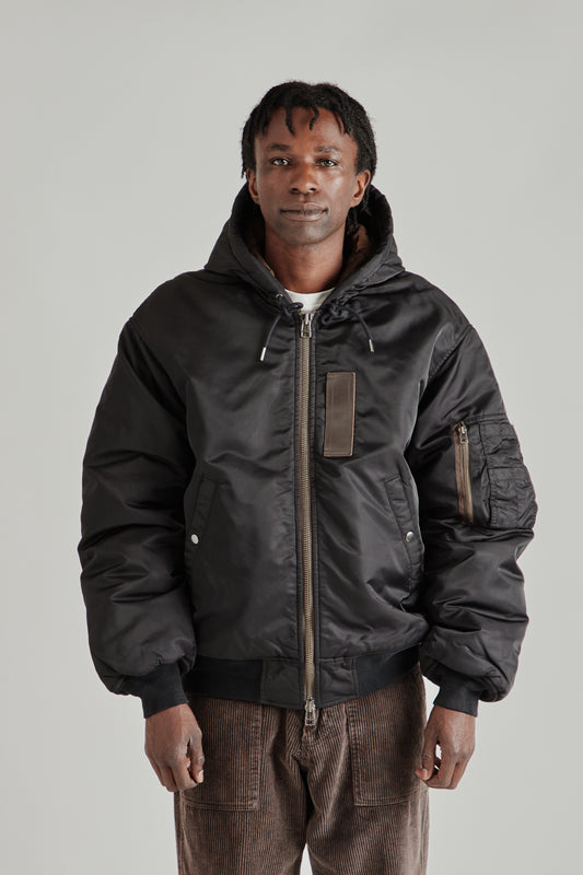 Active MA-1 Hooded Parka - Black