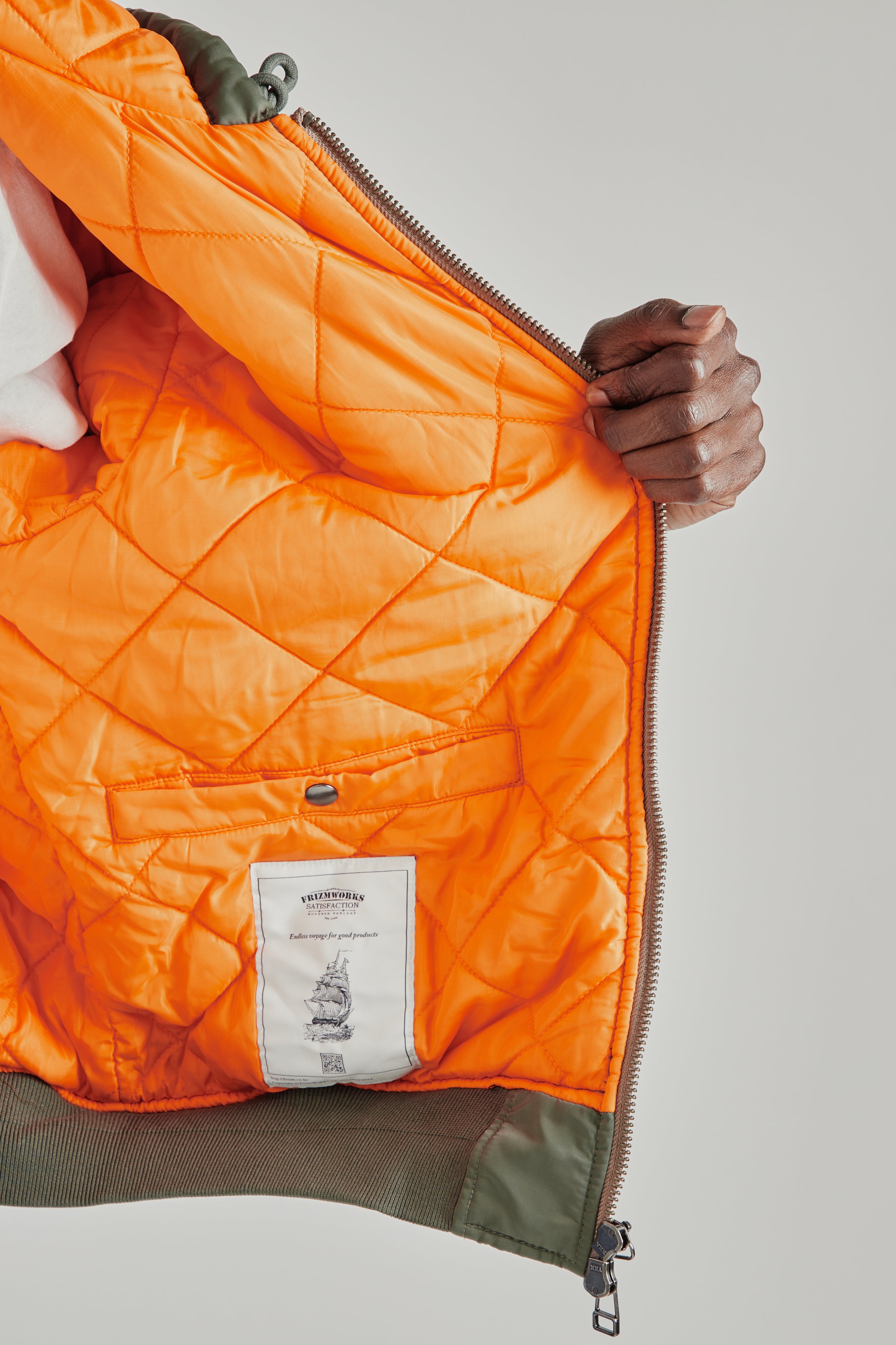 Frizmworks Active MA-1 Hood Parka Olive | Wallace Mercantile