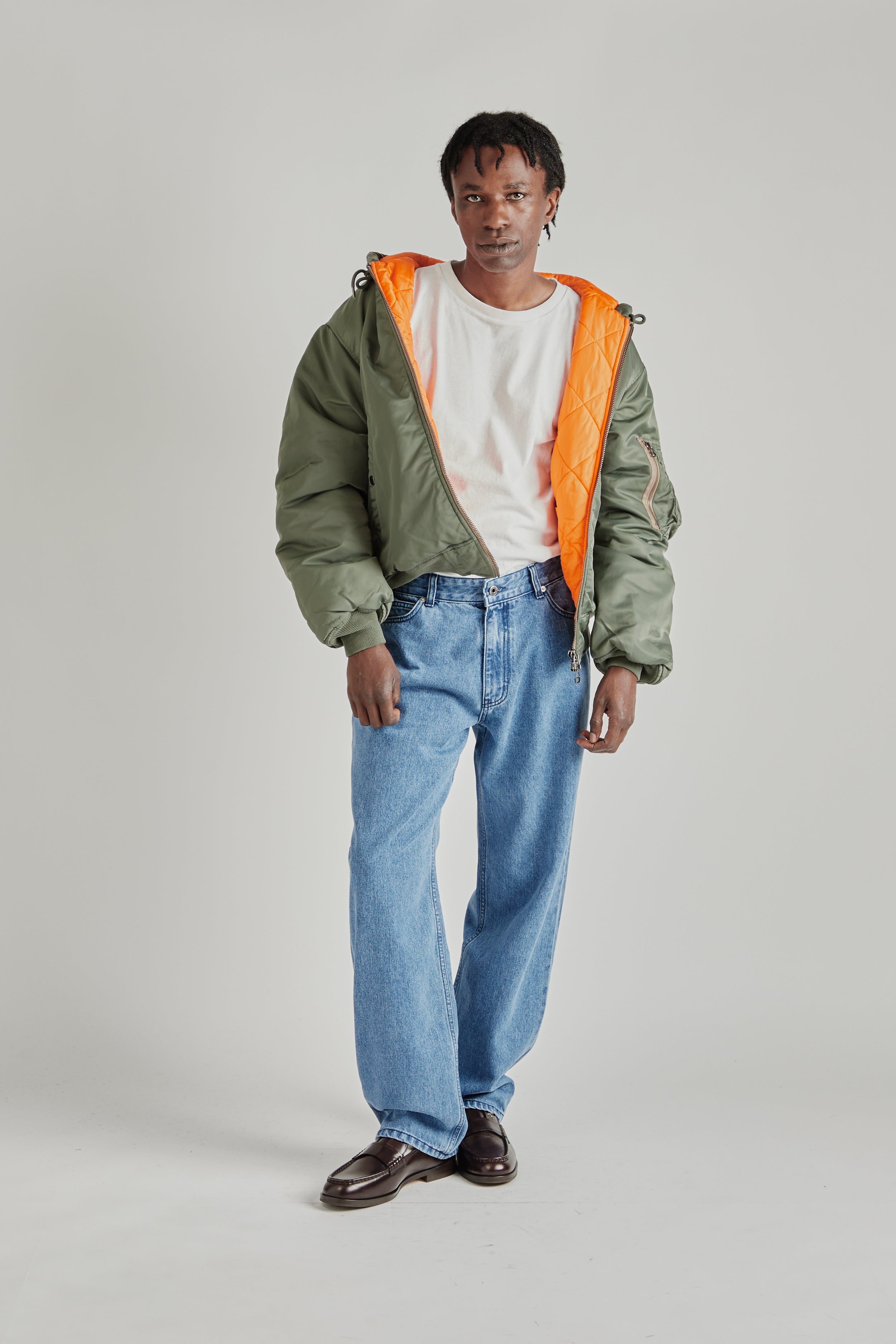 【美品】デーモン着 FRIZMWORKS リバーシブル MA-1 ジャケット Frizmworks Active MA-1 Hood Parka Olive | Wallace Mercantile