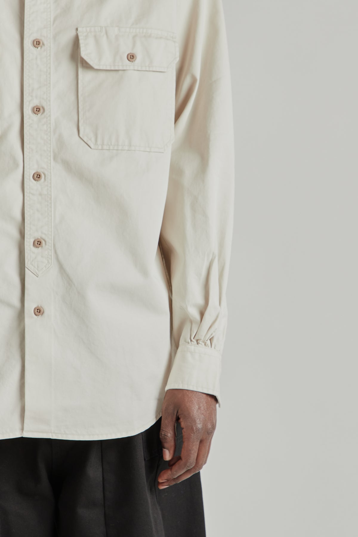 Chino Officer Shirt - Ivory