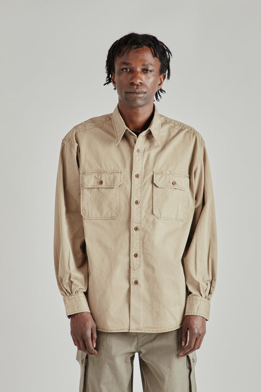 Chino Officer Shirt - Khaki