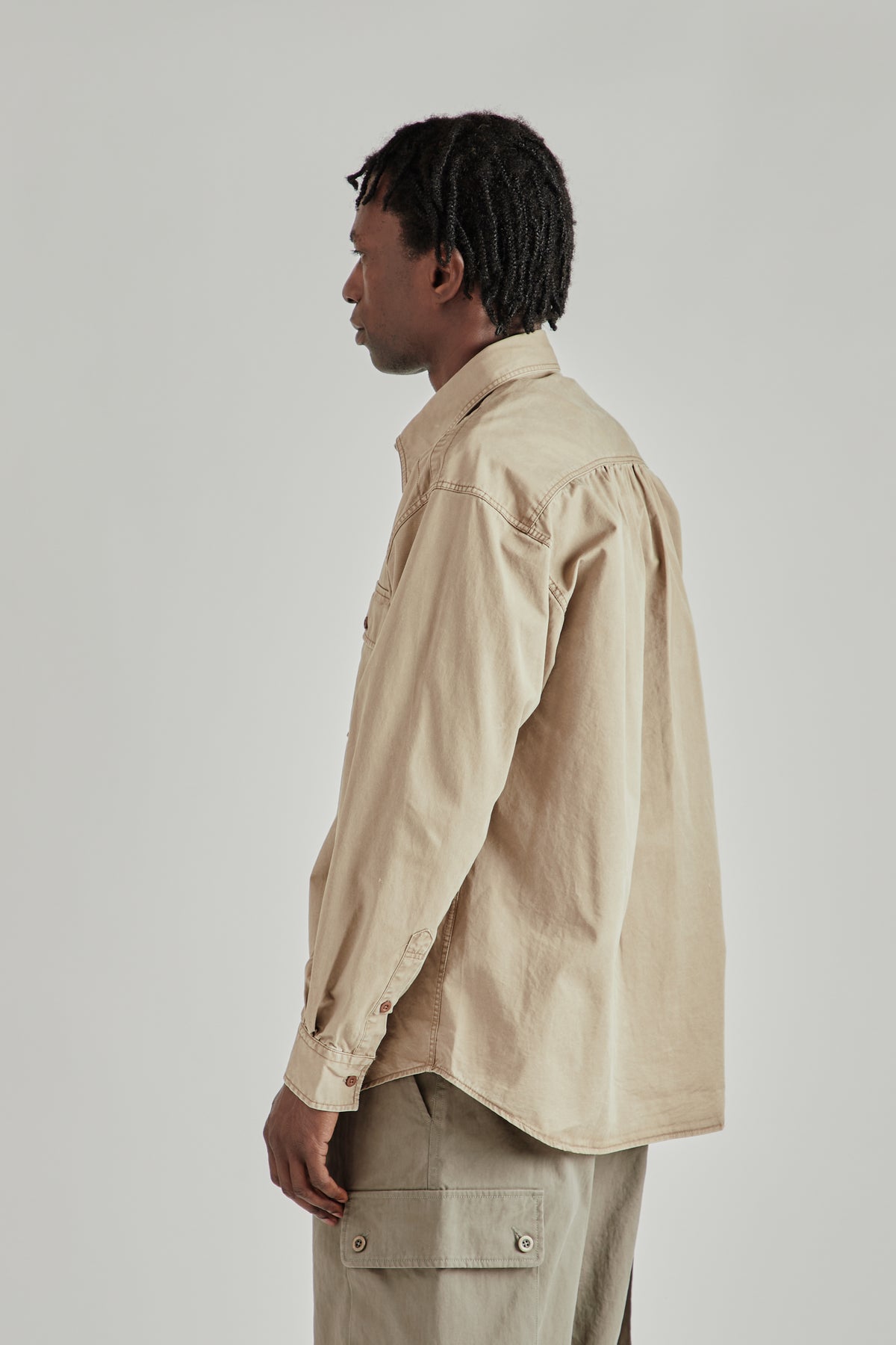 Chino Officer Shirt - Khaki