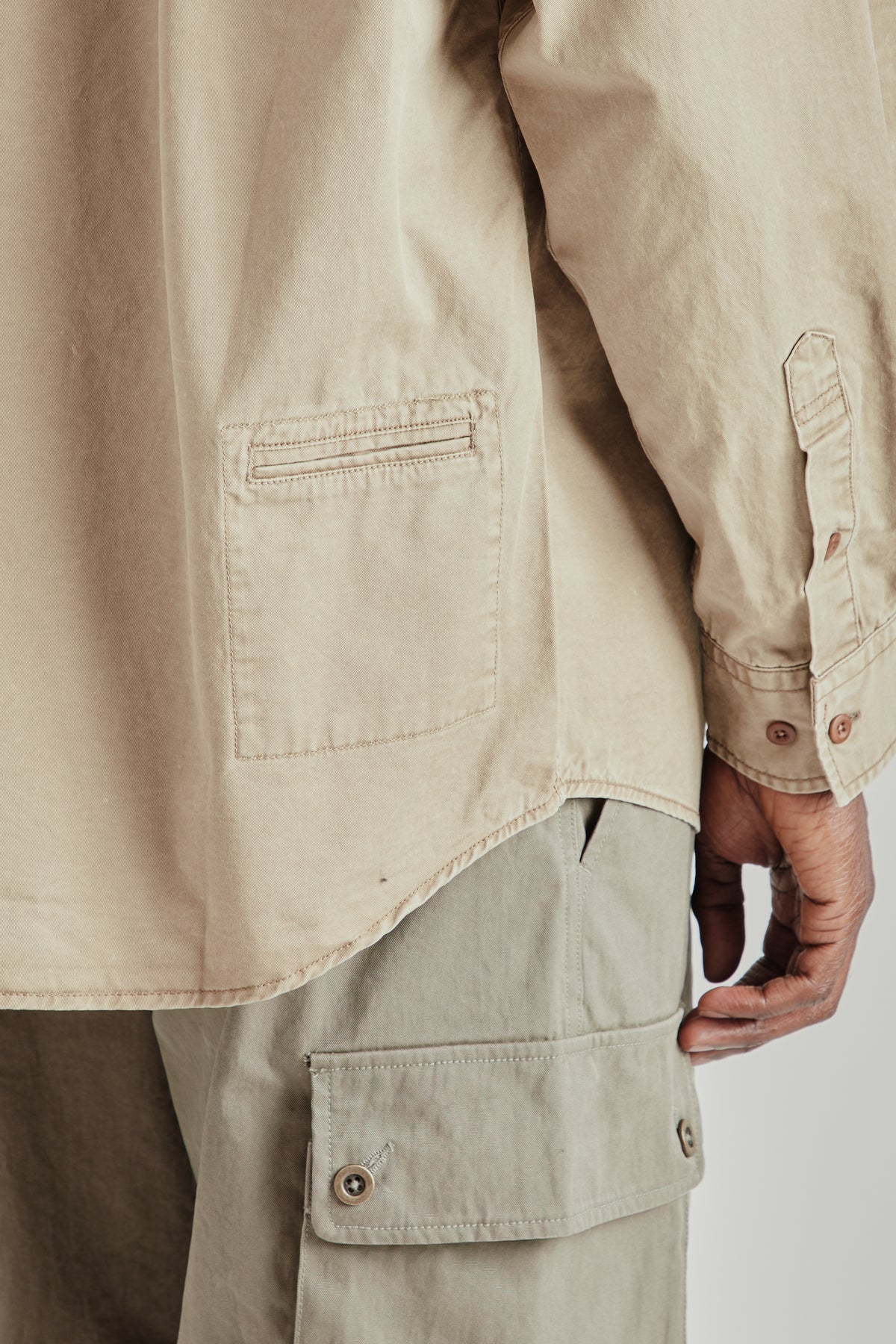 Chino Officer Shirt - Khaki