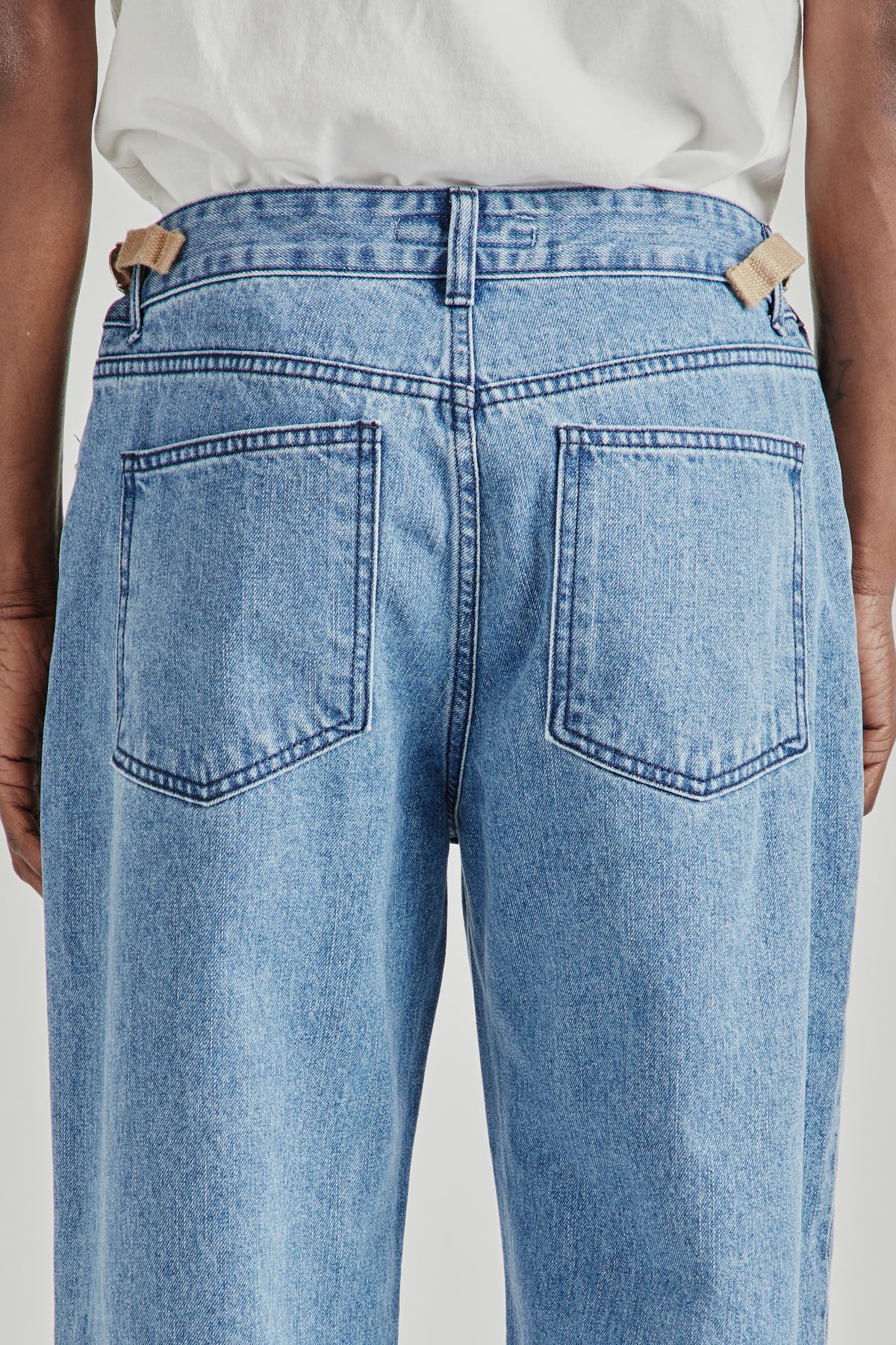 Field Adjuster Denim Pants - Light Blue