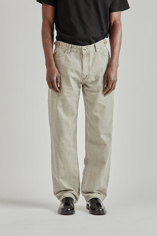 Field Adjuster Denim Pants - Brown