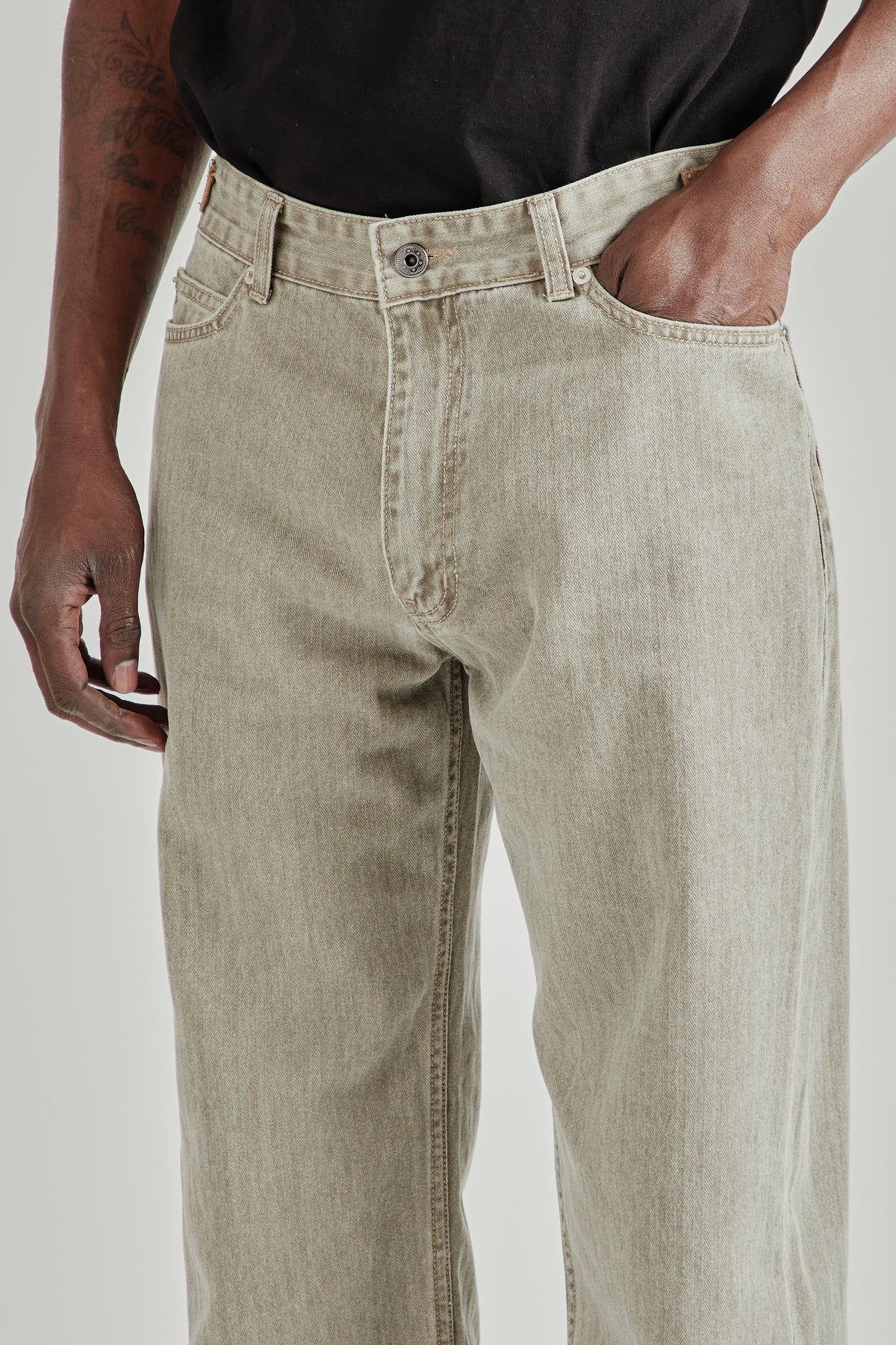 Field Adjuster Denim Pants - Brown