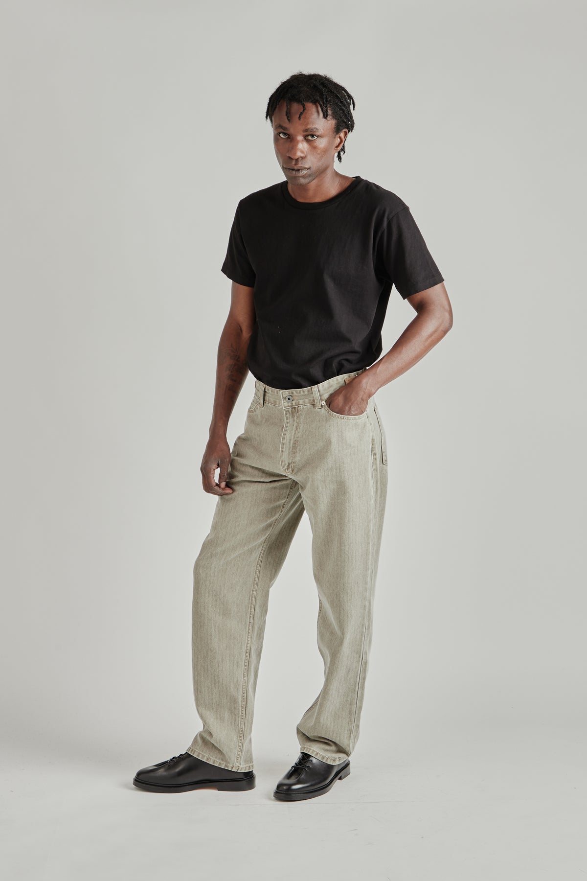 Field Adjuster Denim Pants - Brown