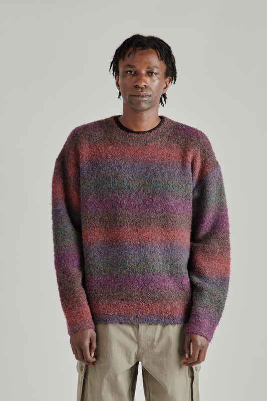 Gradation Boucle Knit - Purple