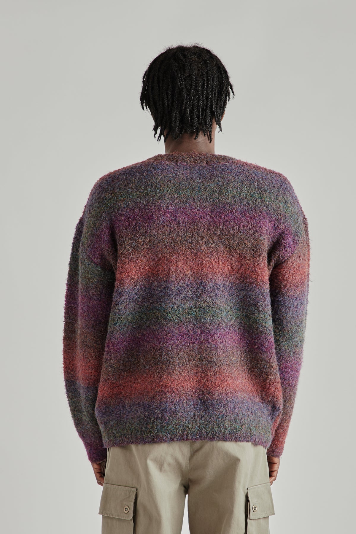 Frizmworks FW26 GRADATION BOUCLE KNIT Purple0885