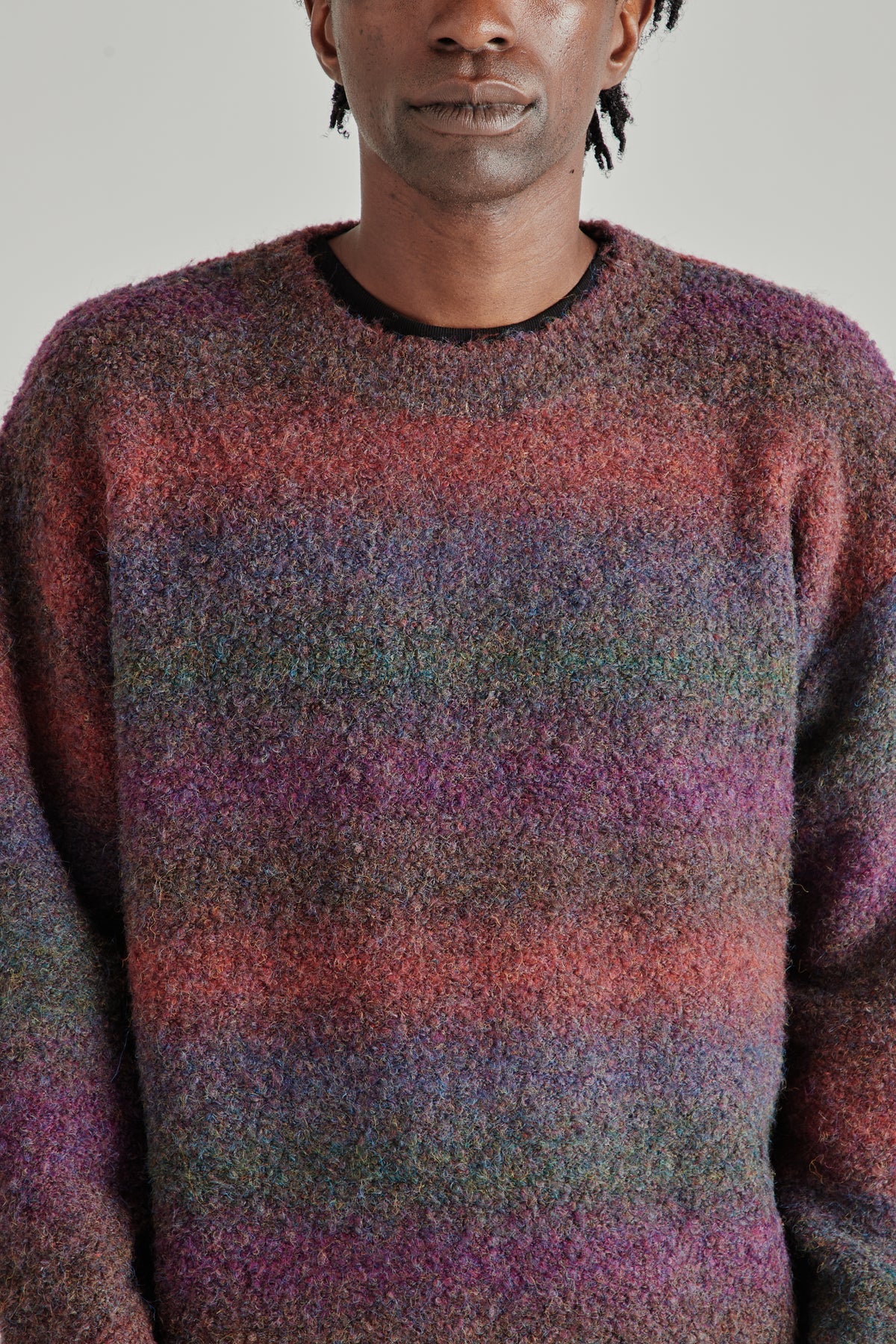 Frizmworks FW26 GRADATION BOUCLE KNIT Purple0887