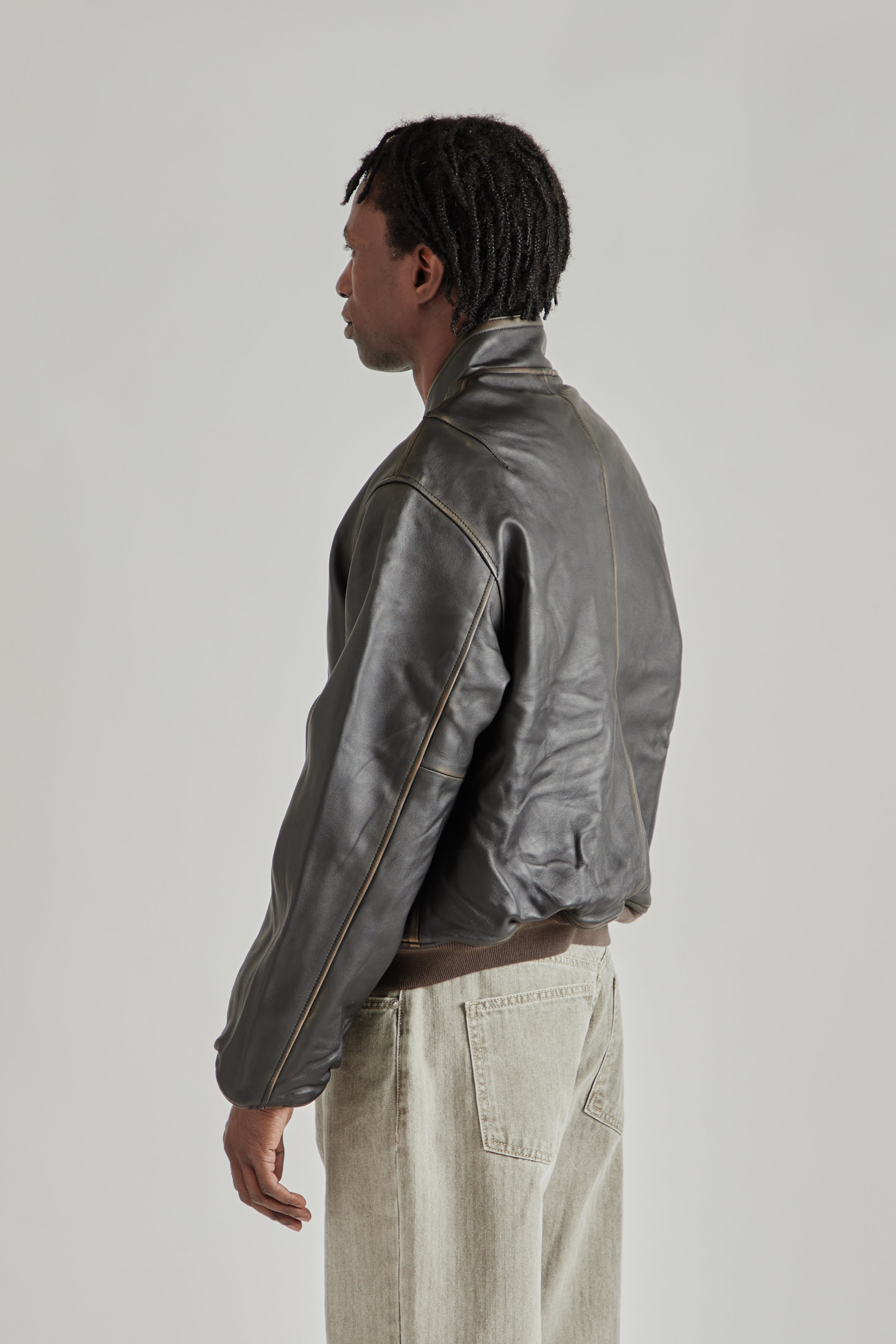 Frizmworks Lambskin Flight Jacket Brown | Wallace Mercantile