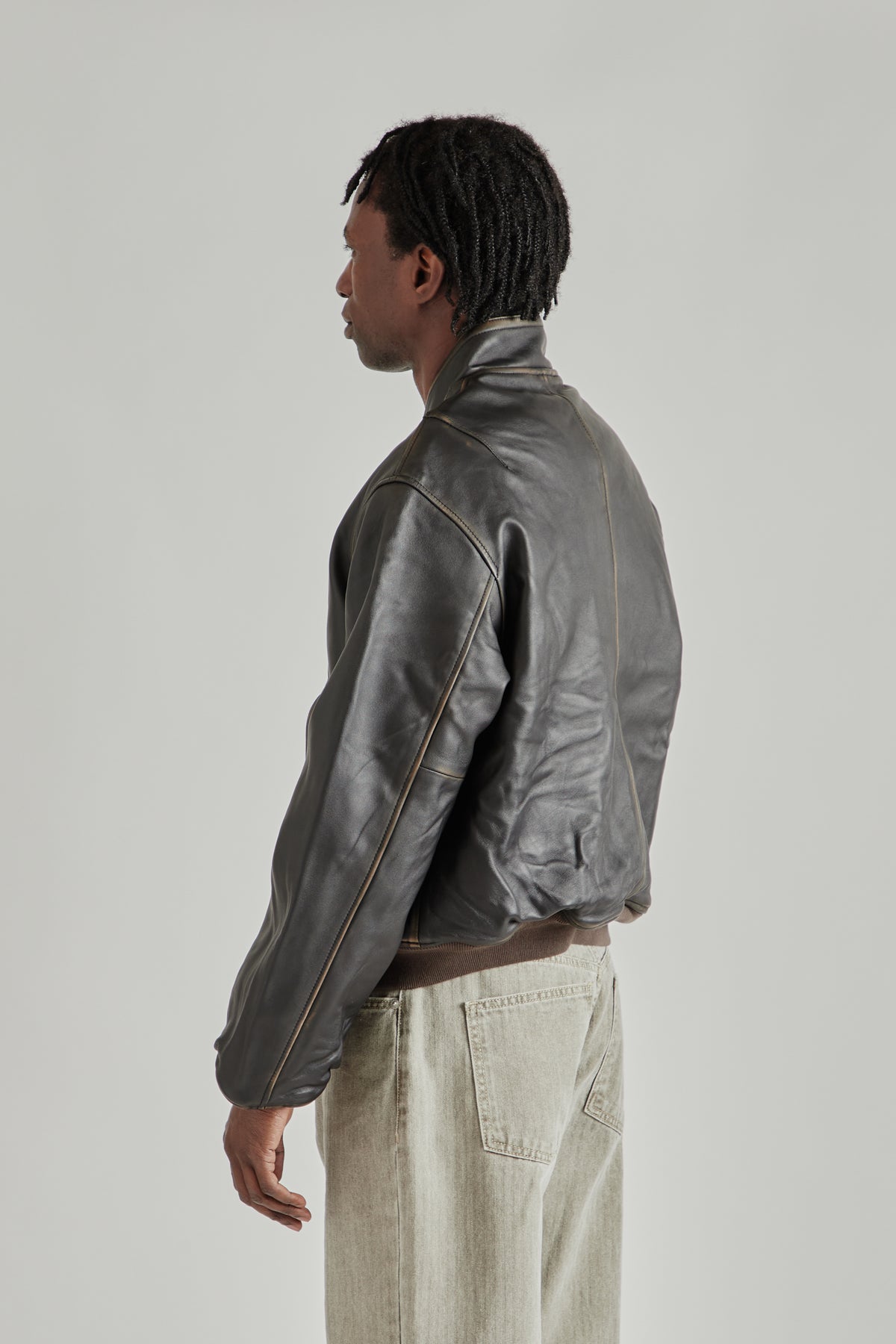 Lambskin Flight Jacket - Brown