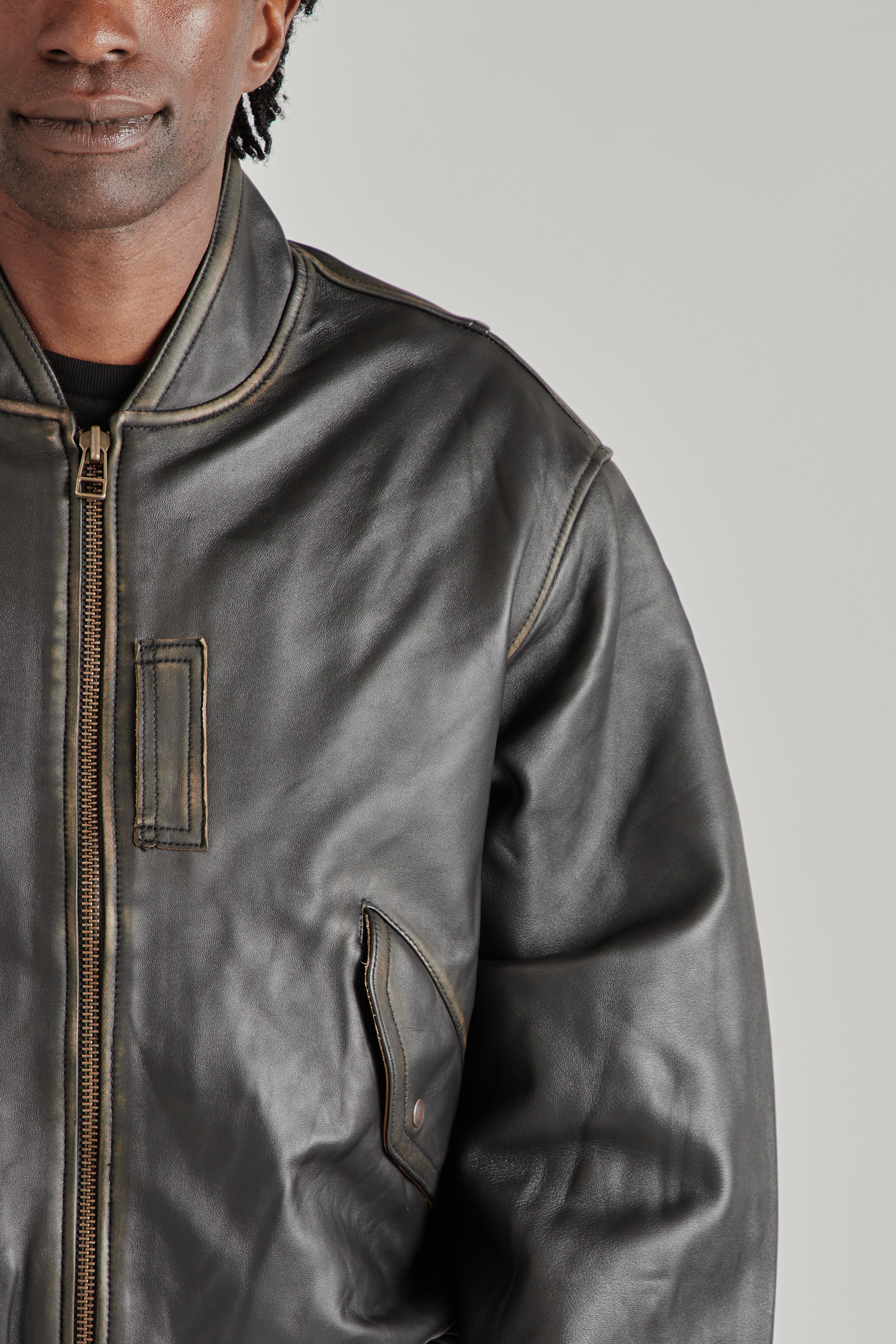 Frizmworks Lambskin Flight Jacket Brown | Wallace Mercantile