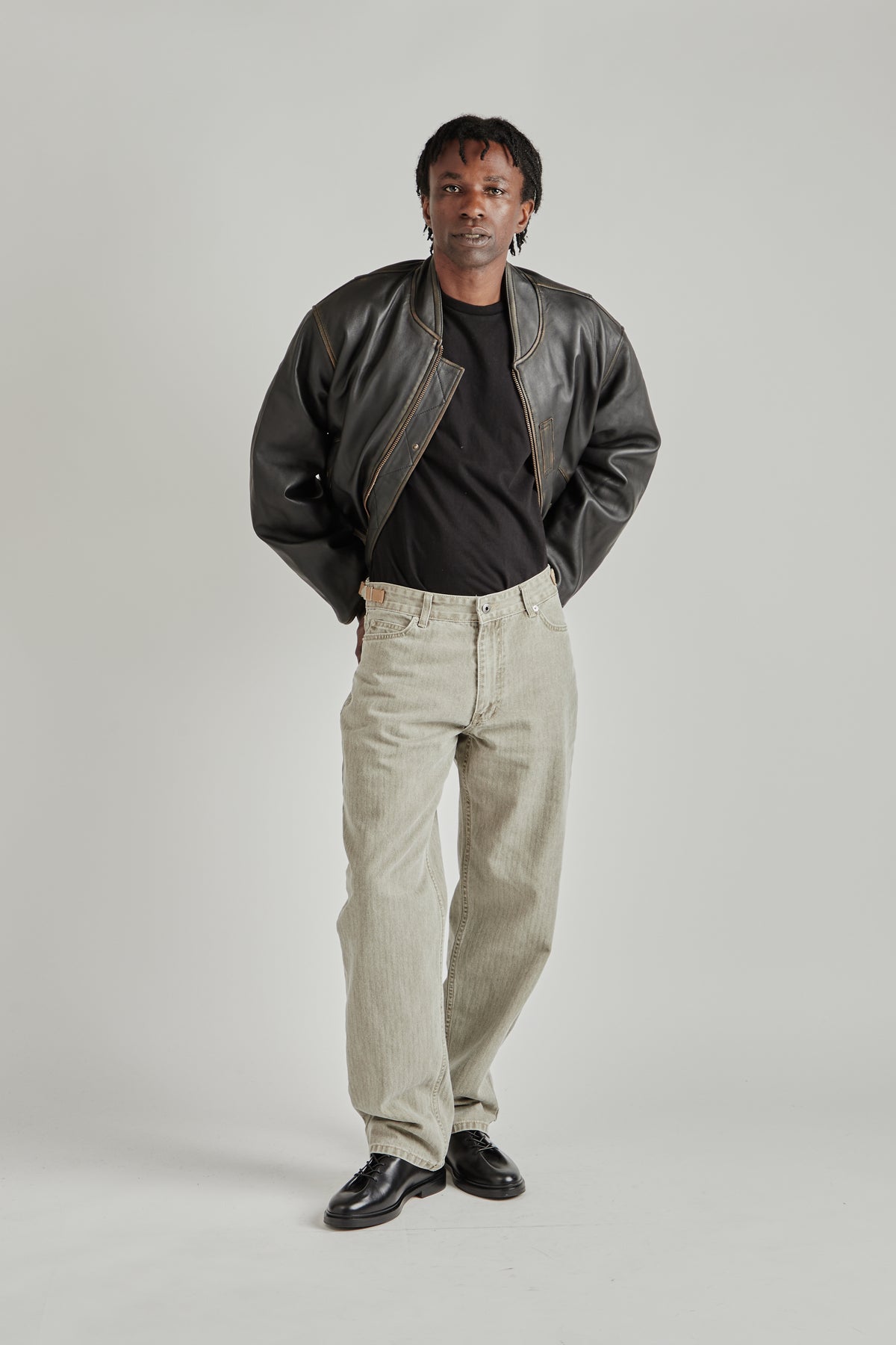 Lambskin Flight Jacket - Brown