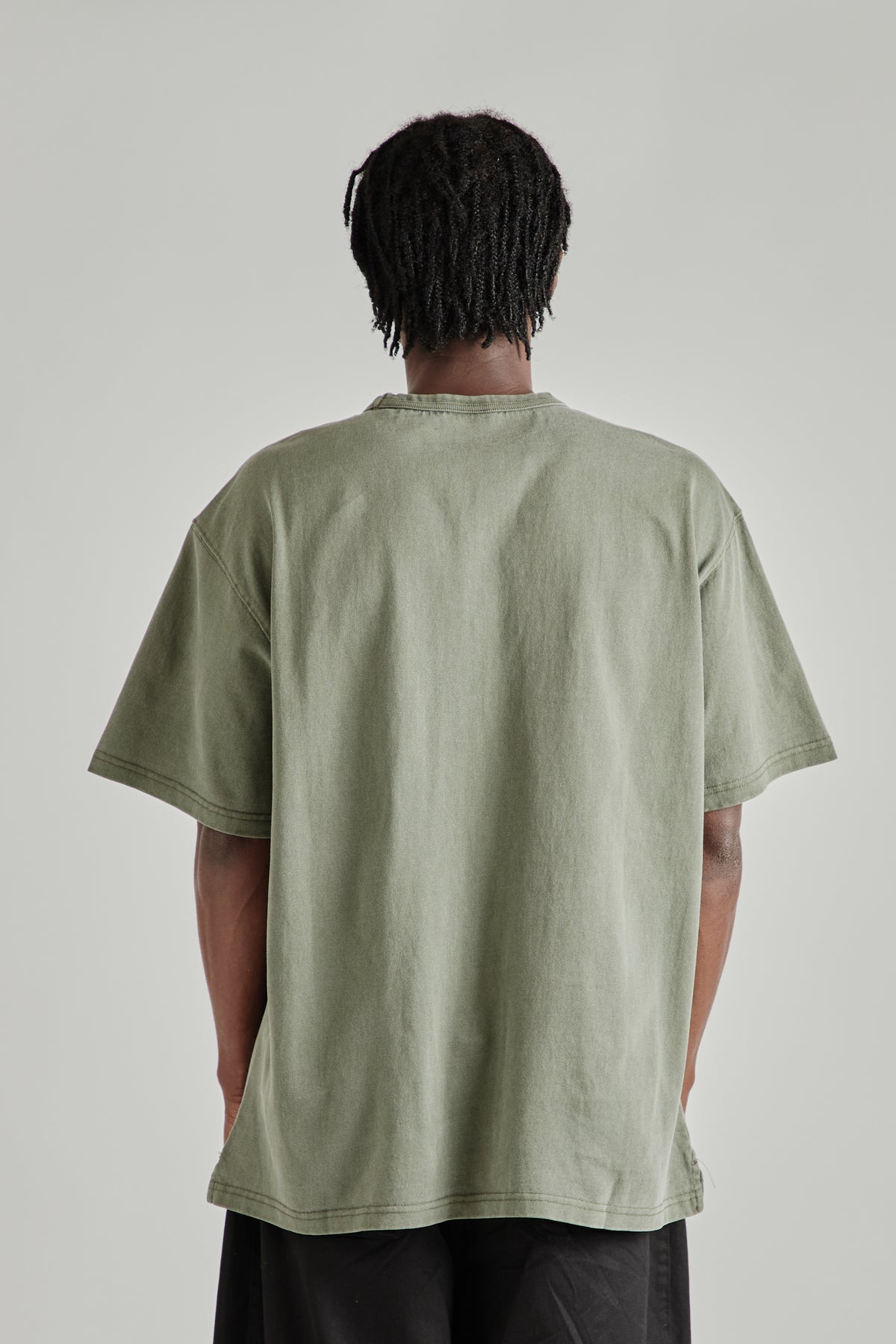 Frizmworks FW26 OG PIGMENT DYEING HALF TEE Olive- Ivory1094