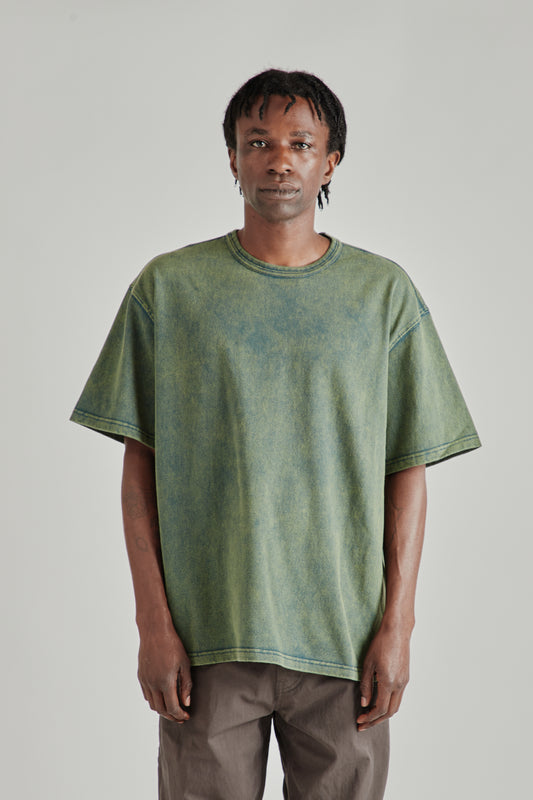 OG Vintage Dyeing Half Tee - Dark Green