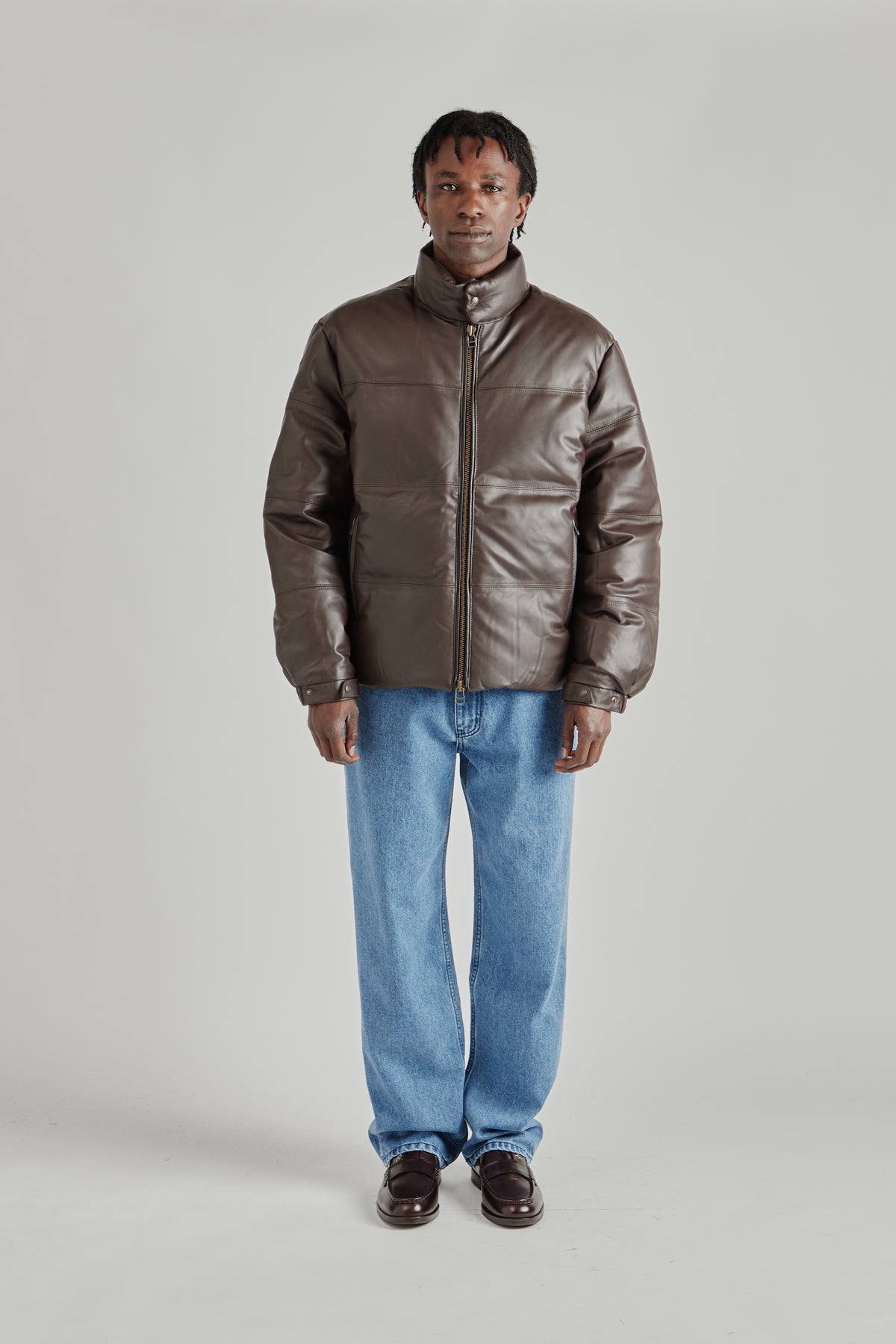 Snowdon Lambskin Down Jacket - Brown