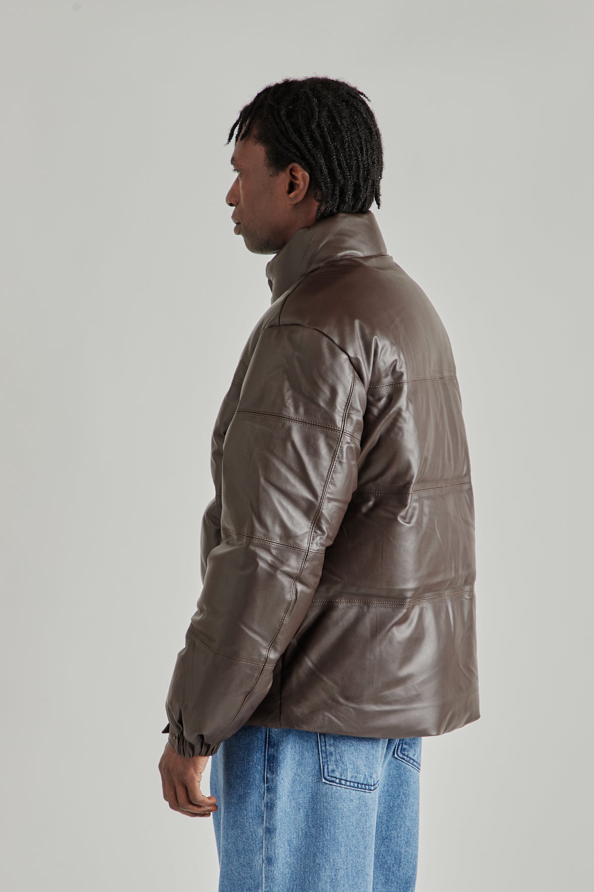 Snowdon Lambskin Down Jacket - Brown