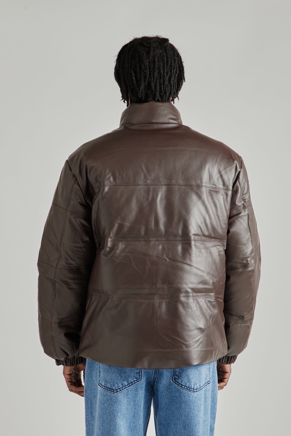 Snowdon Lambskin Down Jacket - Brown