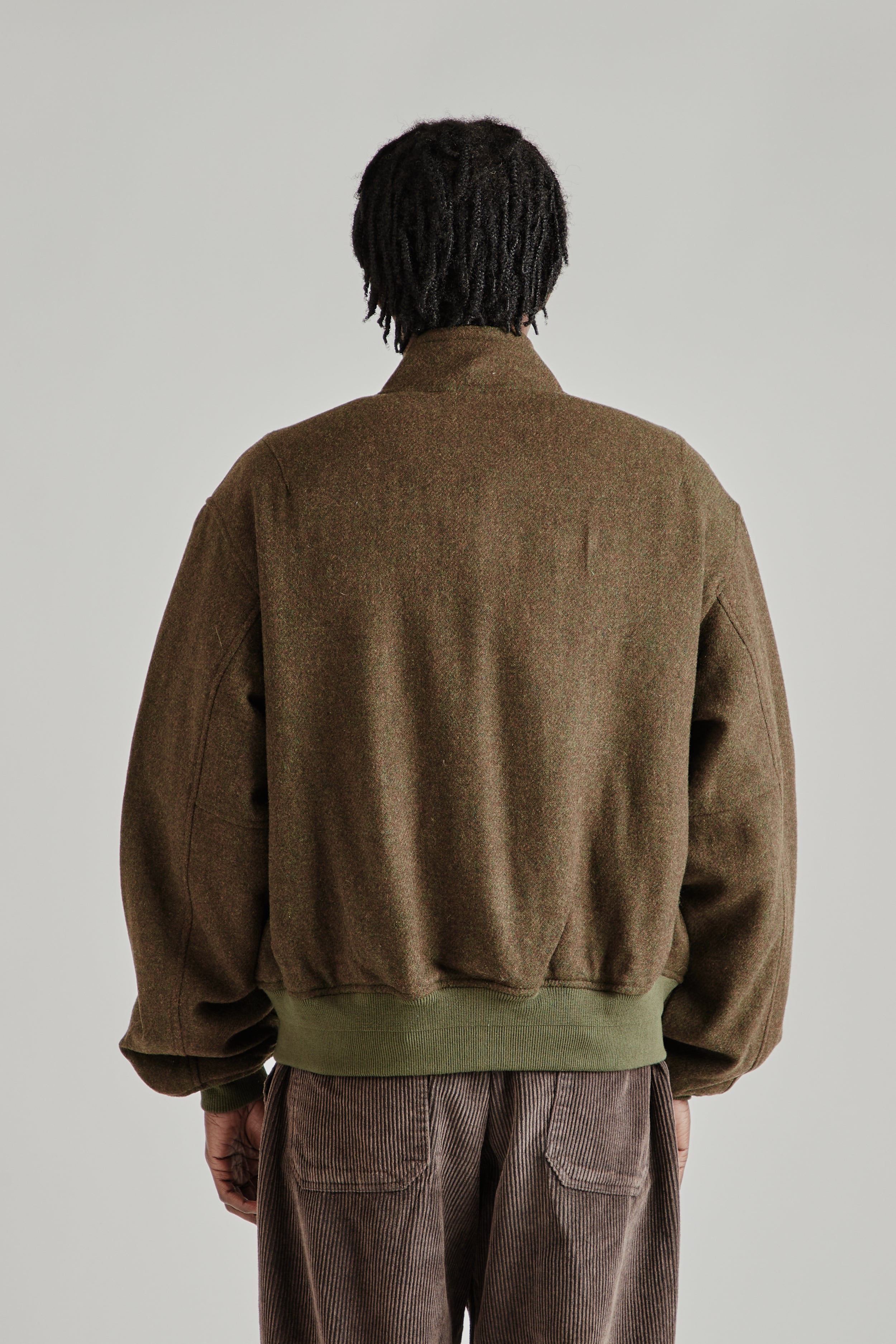 Frizmworks Wool Flight Jacket Green | Wallace Mercantile