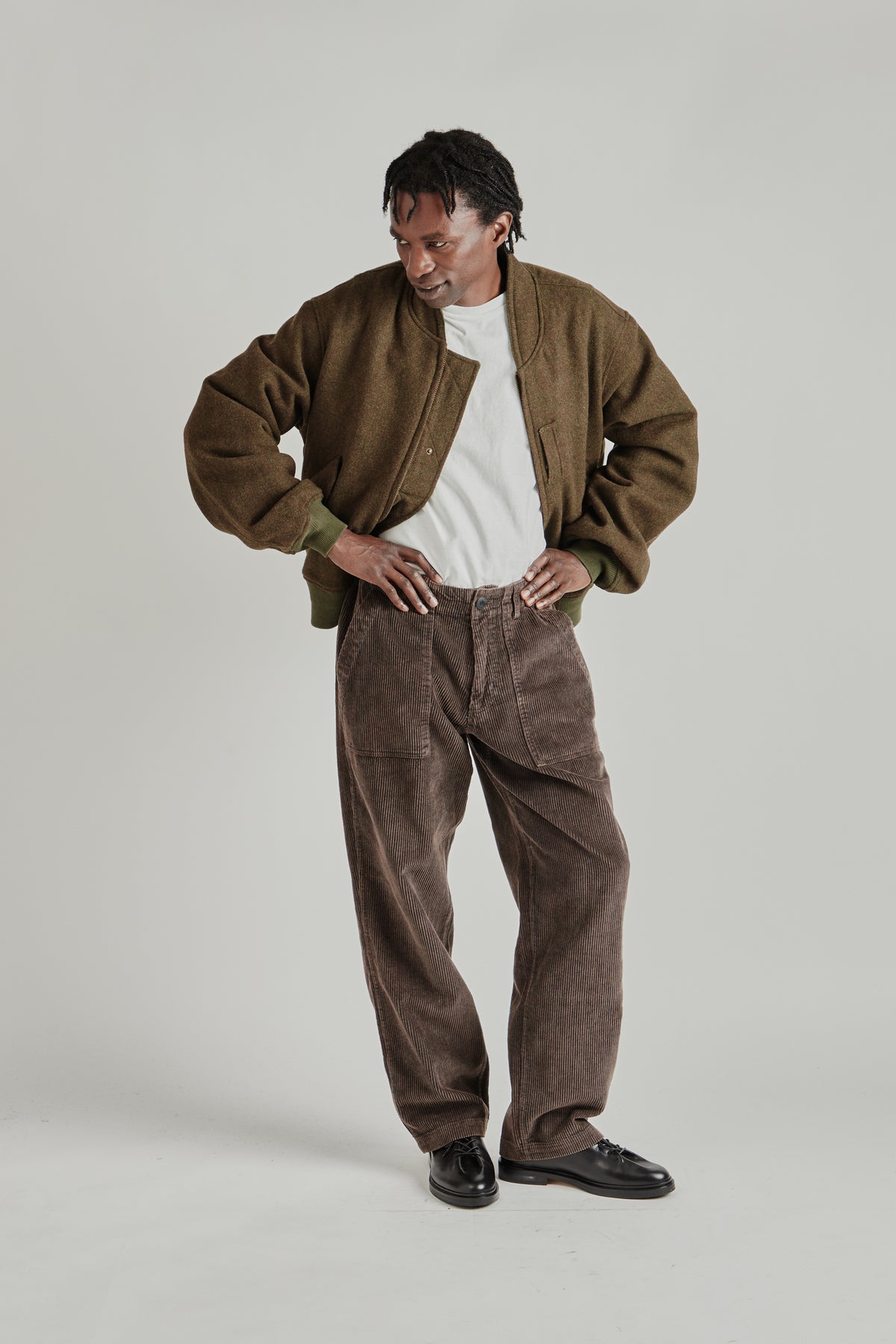 Wool Flight Jacket - Moss Green