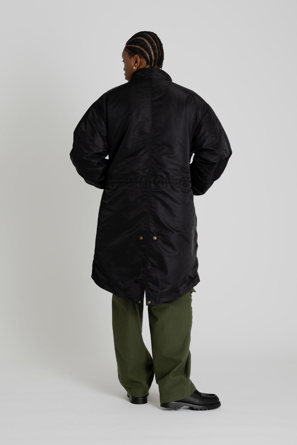 Heavy Nylon M65 Fishtail Parka - Black