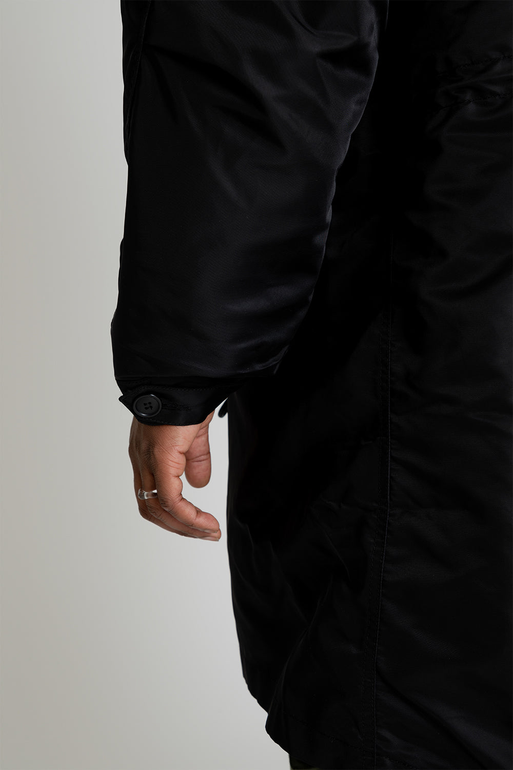 Frizmworks Heavy Nylon M65 Fishtail Parka in Black | Wallace