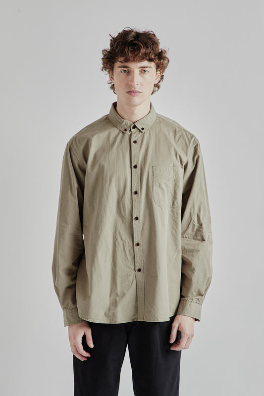 Frizmworks High Count French Shirt Khaki Grey 2