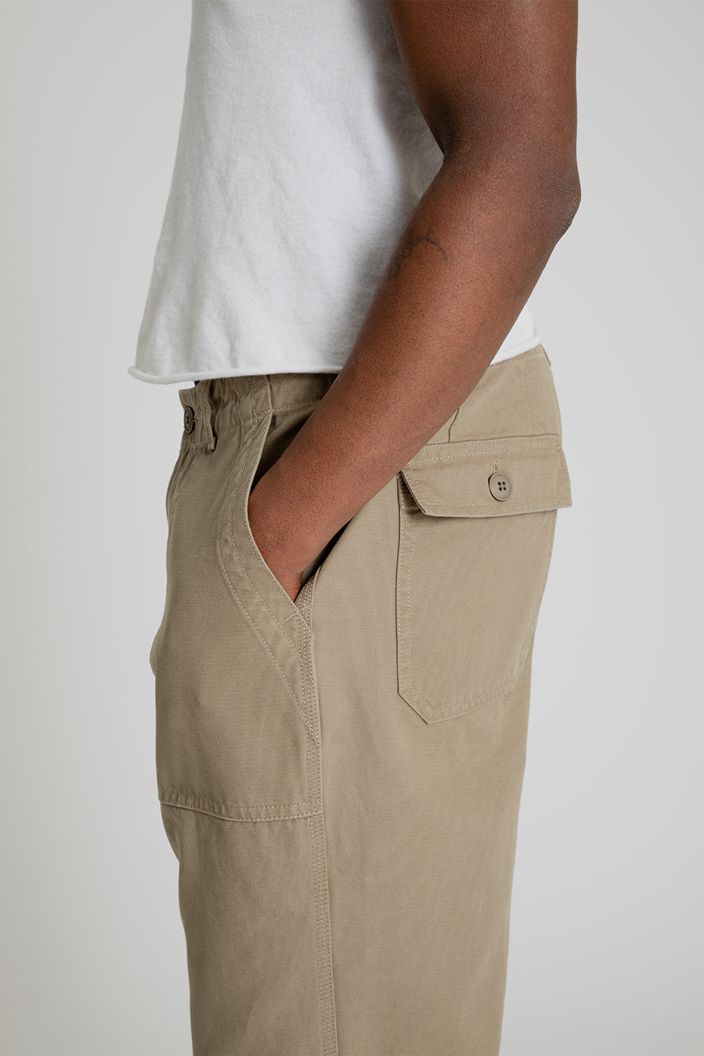 Frizmworks Jungle Cloth Fatigue Pants Khaki Beige Detail 04
