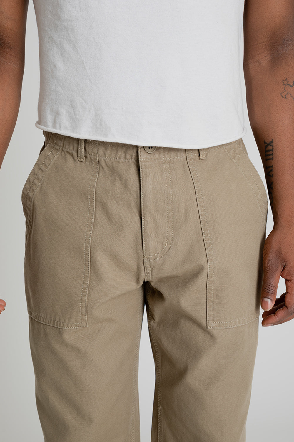 Frizmworks Jungle Cloth Fatigue Pants Khaki Beige Detail 05