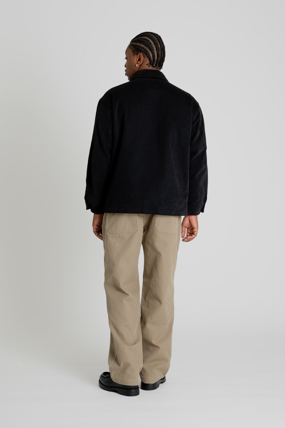 Frizmworks Jungle Moleskin French Work Jacket - Black | Wallace