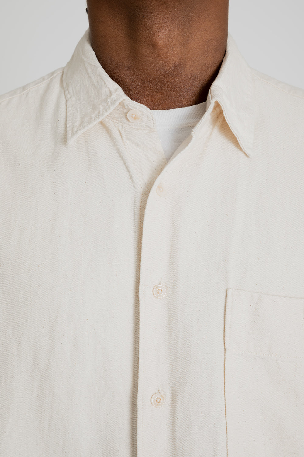 Frizmworks Linen Relaxed Shirt Natural Detail 01
