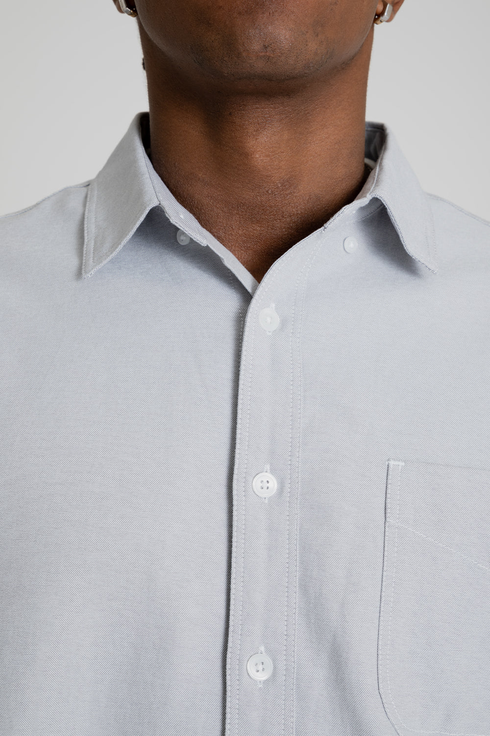 Frizmworks OG Oxford Oversized Shirt Gray Detail 01