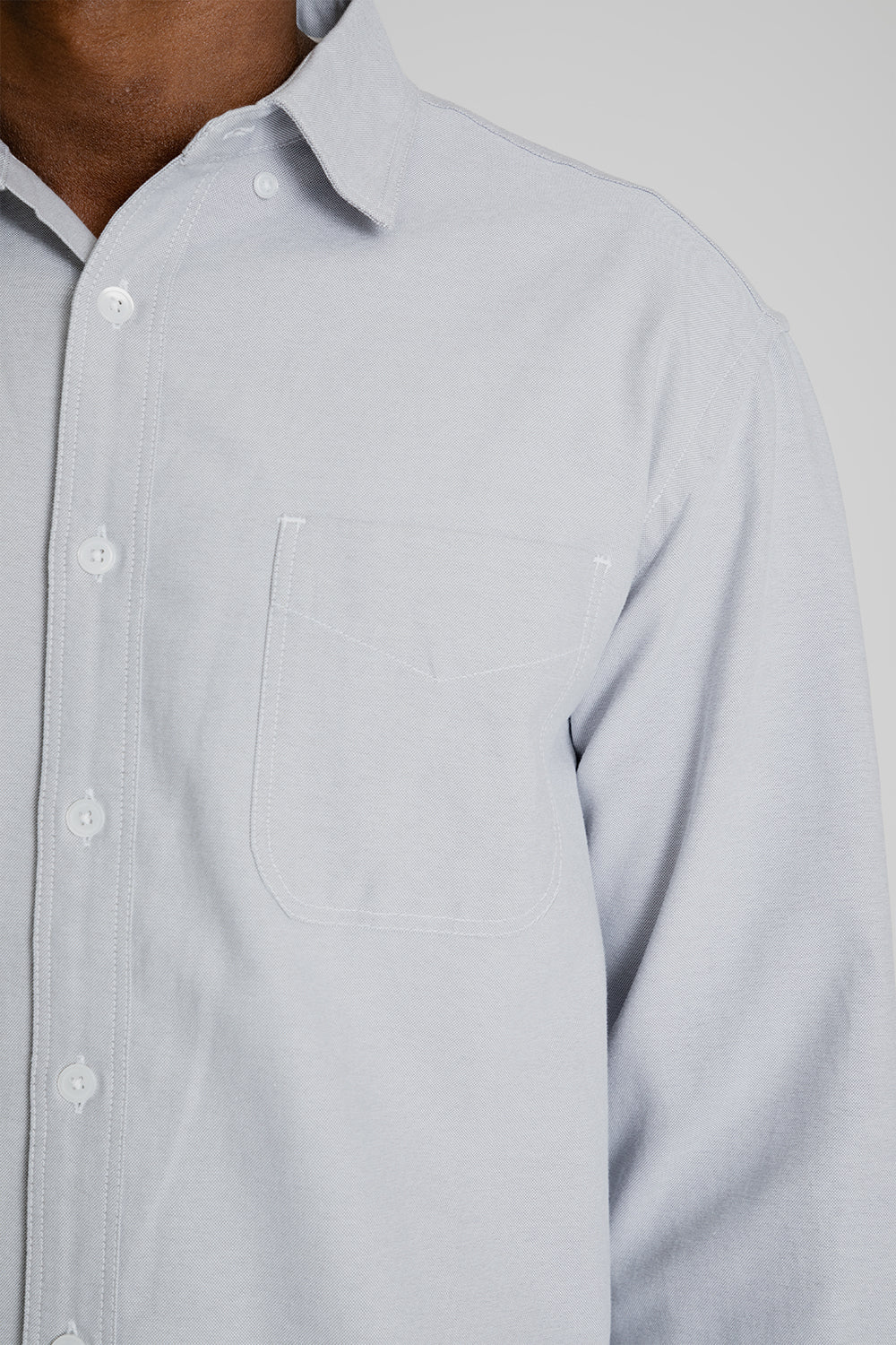 Frizmworks OG Oxford Oversized Shirt Gray Detail 02