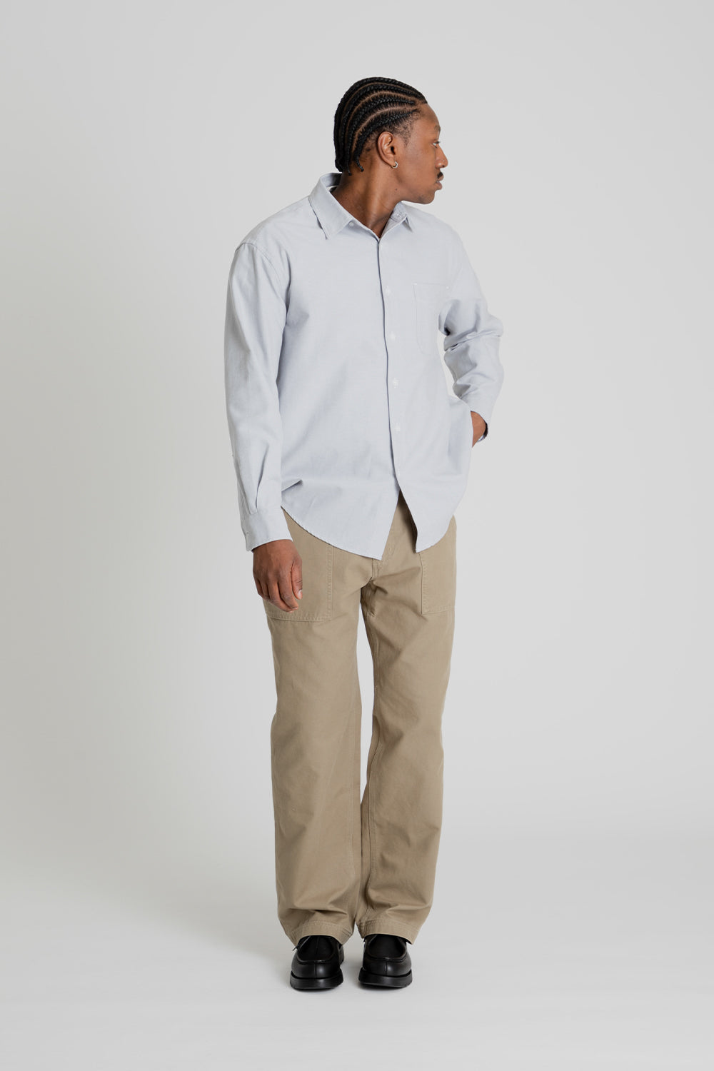 Frizmworks OG Oxford Oversized Shirt Gray Front