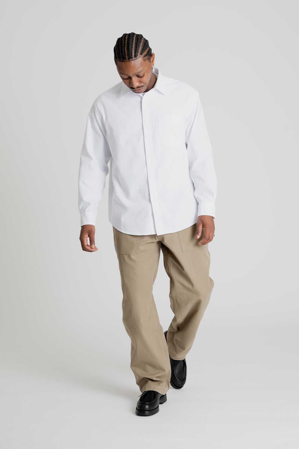 Frizmworks OG Oxford Oversized Shirt White Front