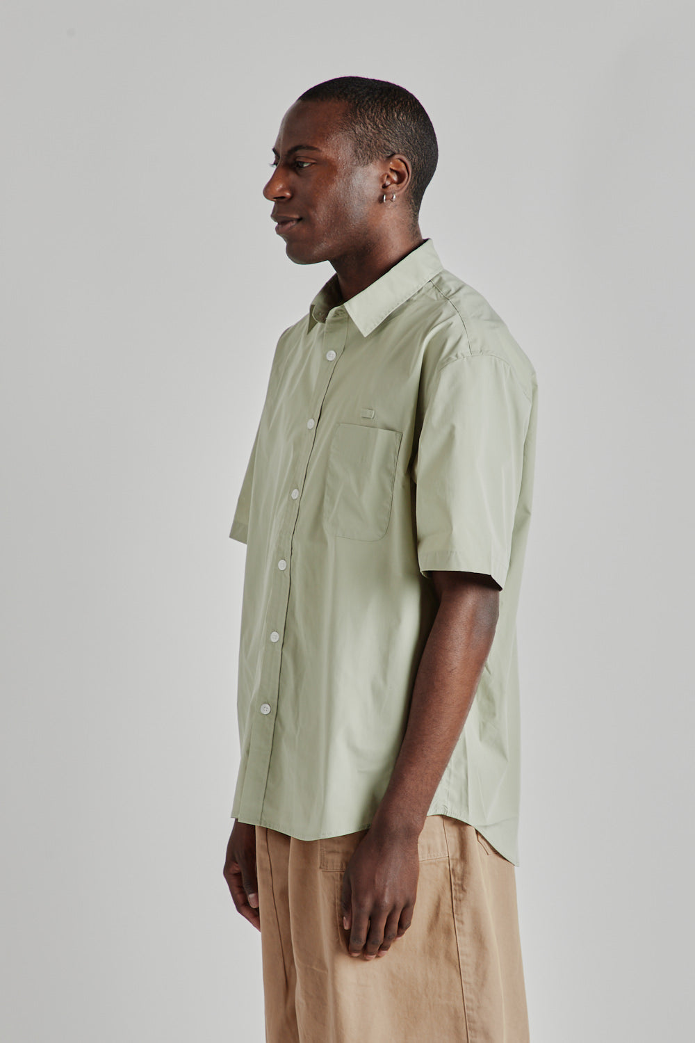 OG Poplin Oversized Shirt - Light Green