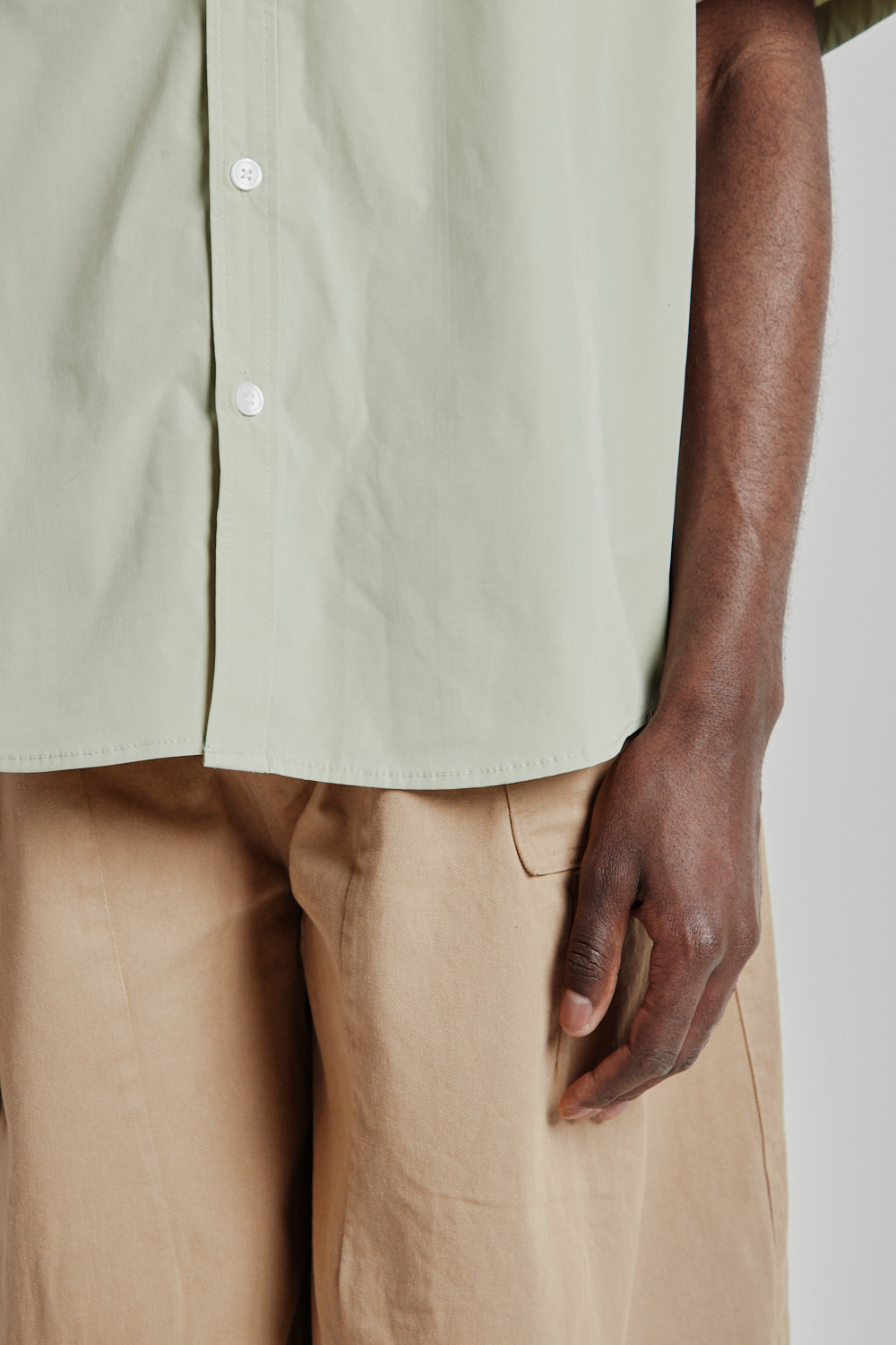 OG Poplin Oversized Shirt - Light Green