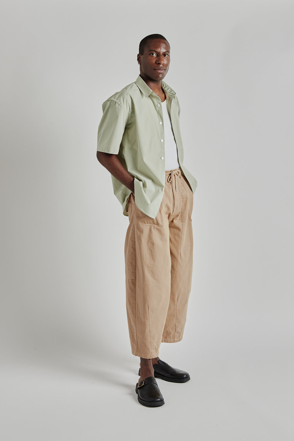 OG Poplin Oversized Shirt - Light Green