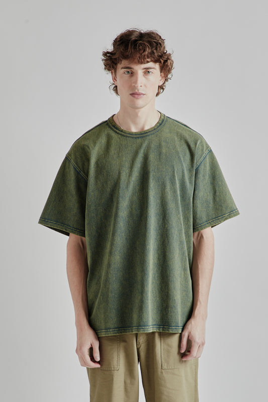 Frizmworks OG Vintage Dyeing Half Tee Dark Green 1