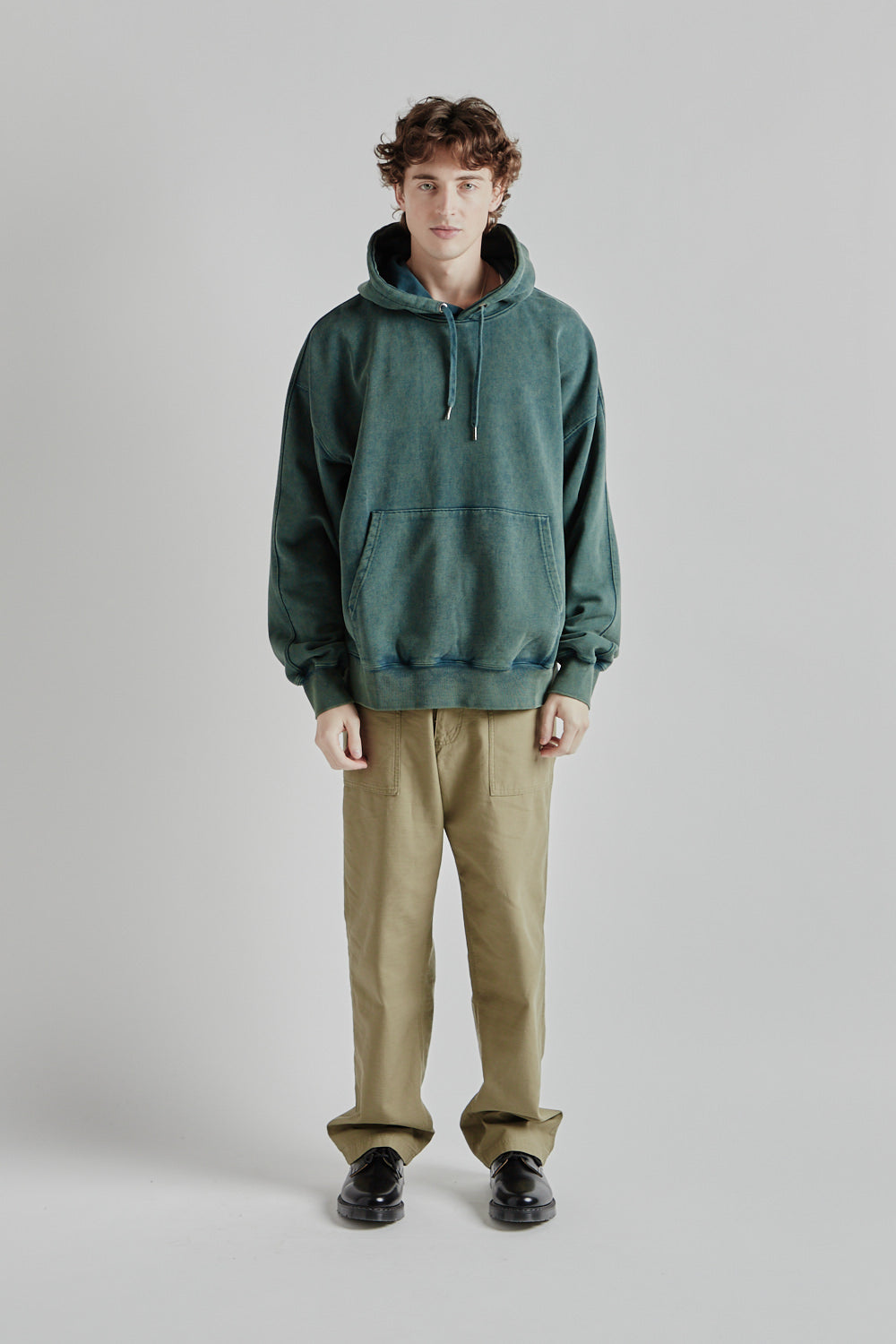 Frizmworks OG Vintage Dyeing Pullover Hoody Dark Green 01