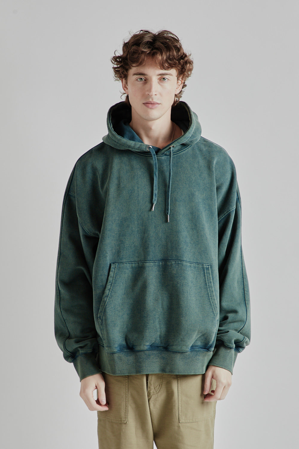 Frizmworks OG Vintage Dyeing Pullover Hoody Dark Green 02