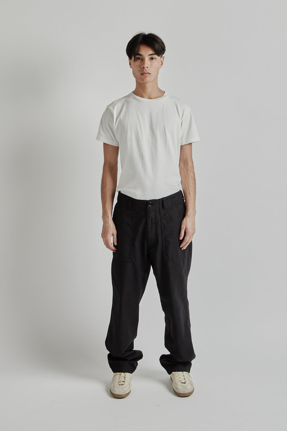 Frizmworks SS25 Back Satin Fatigue Pants Black 01
