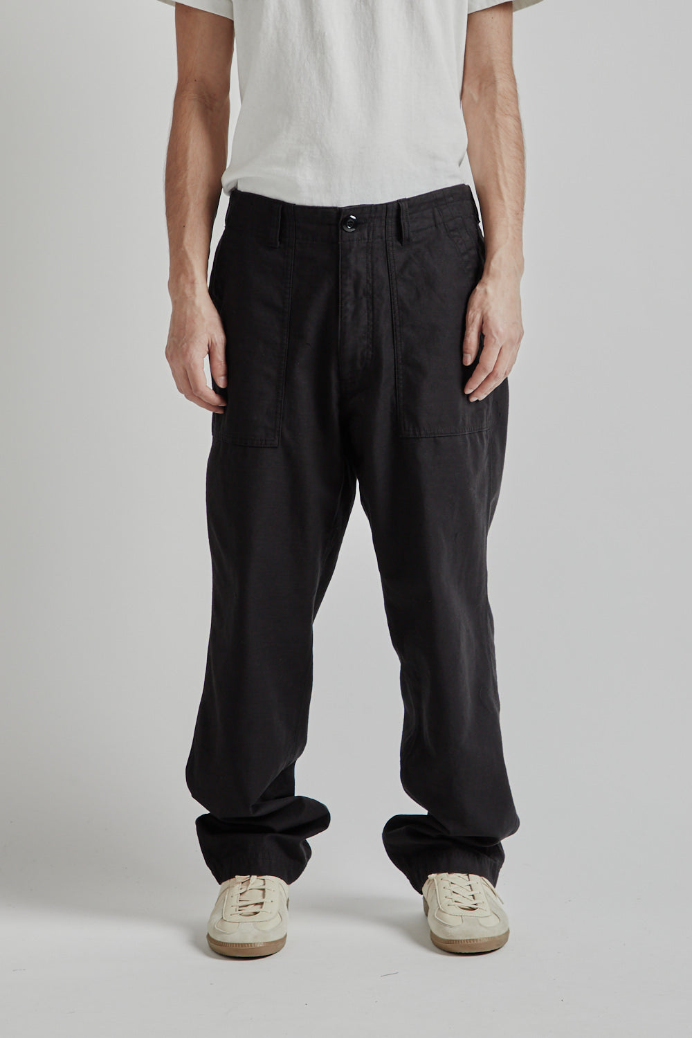 Frizmworks SS25 Back Satin Fatigue Pants Black 02