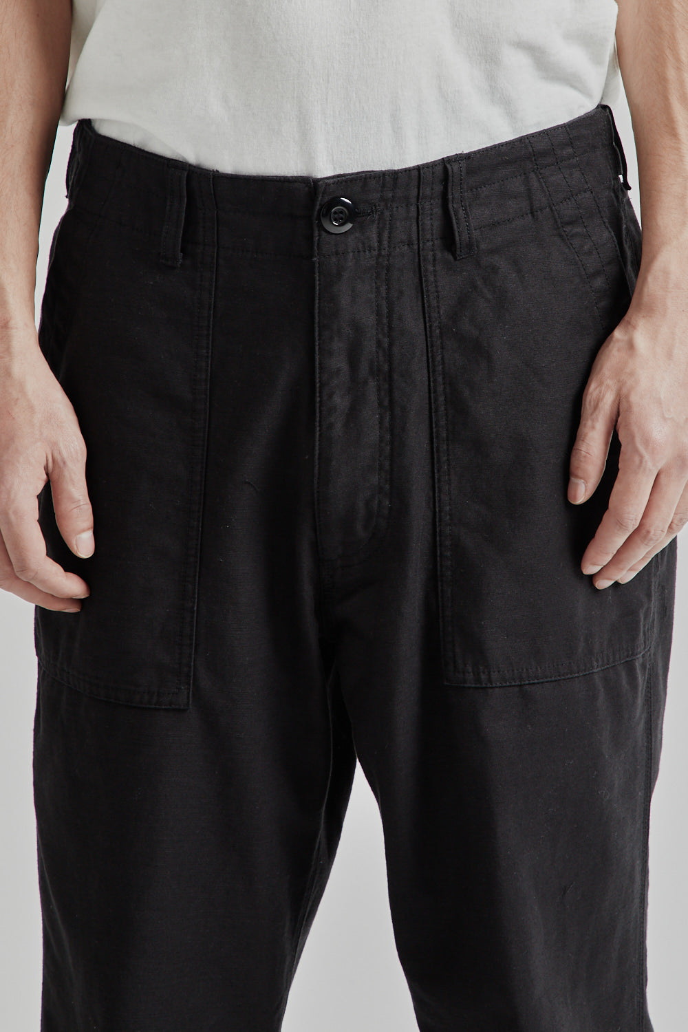 Frizmworks SS25 Back Satin Fatigue Pants Black 06