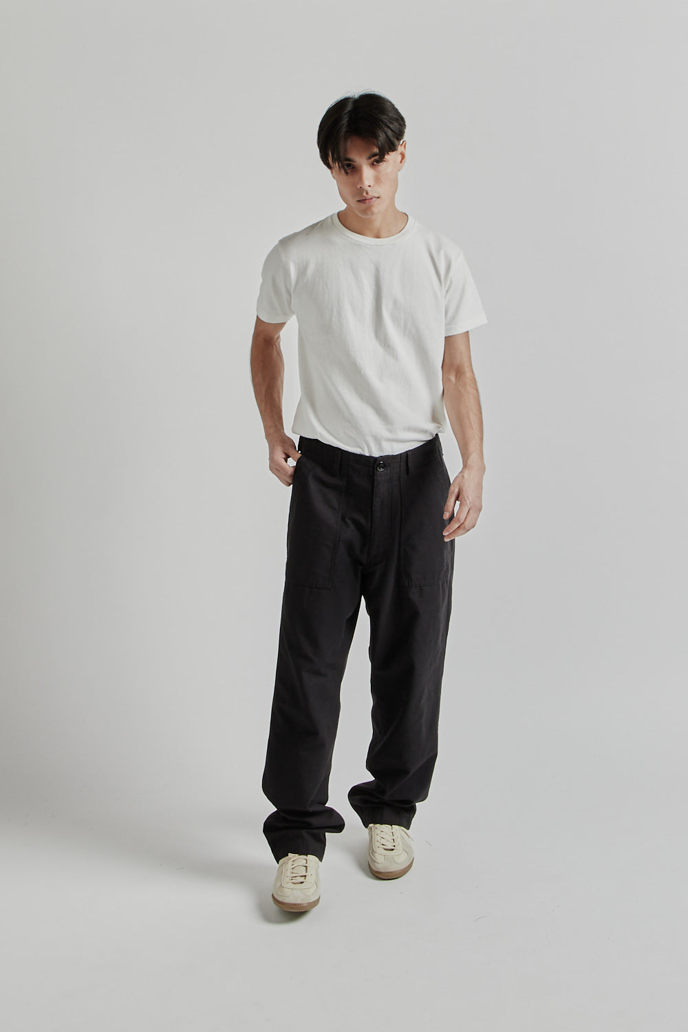 Frizmworks SS25 Back Satin Fatigue Pants Black 08
