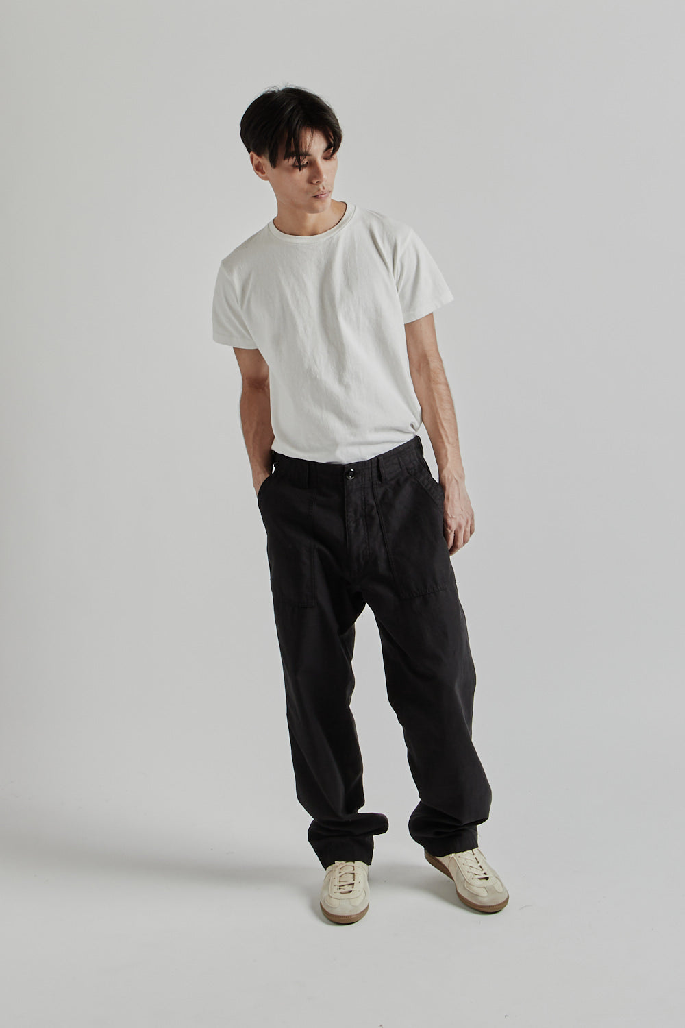 Frizmworks SS25 Back Satin Fatigue Pants Black 09