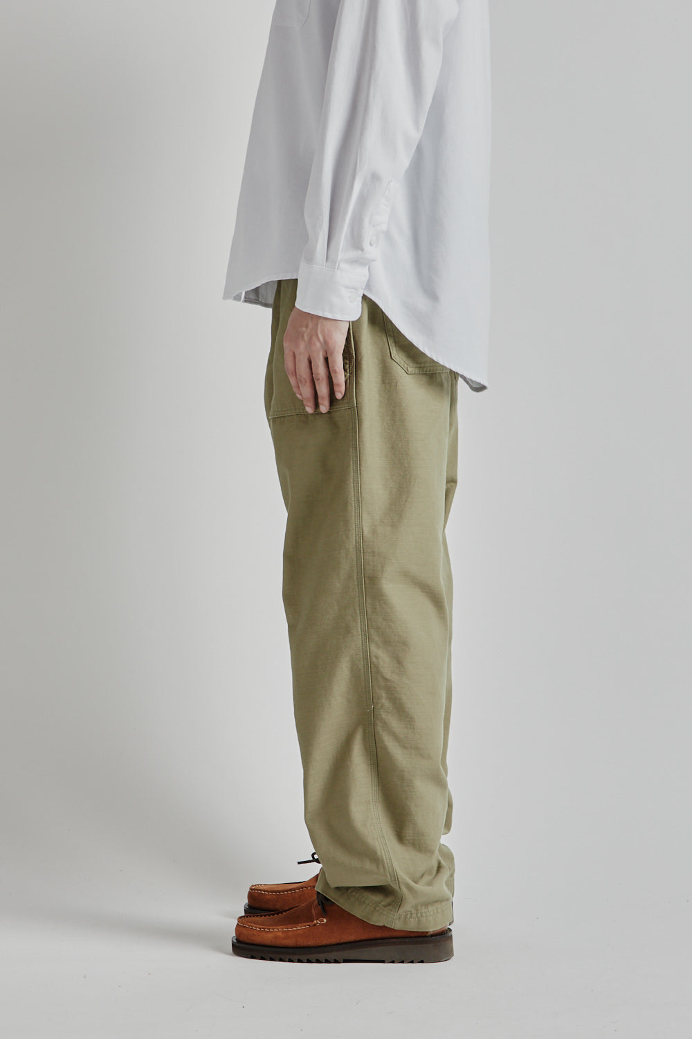 Frizmworks Back Satin Fatigue Pants - Khaki Beige | Wallace